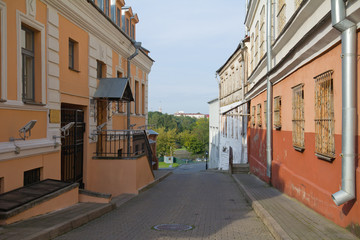 Old street in Minsk, Belarus