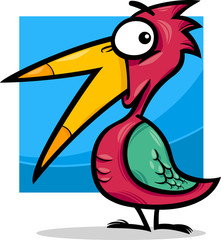 cute little bird cartoon illustration