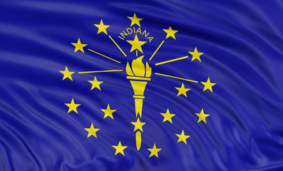3D Indiana Flag