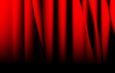 red drapes
