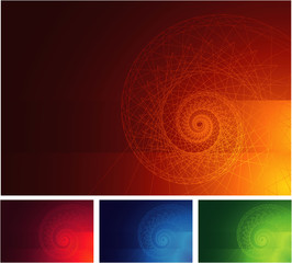 Vector vortex background. Flames.