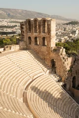 Fotobehang Odeon van Herodes Atticus op de Akropolis-heuvel, Athene © Natalia Bratslavsky
