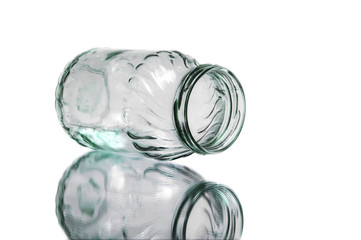 One glass jar