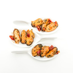 Mussel with white wine sauce