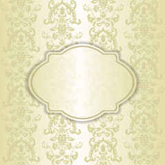 Wedding card or invitation with abstract floral background.