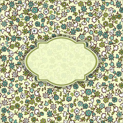 Elegant invitation card in classical style