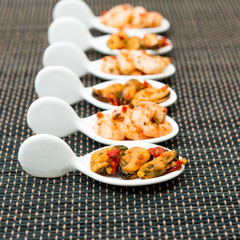 Mussel and Shrimpwith white wine sauce