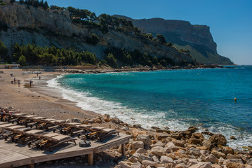 Mittelmeerstrand in Cassis