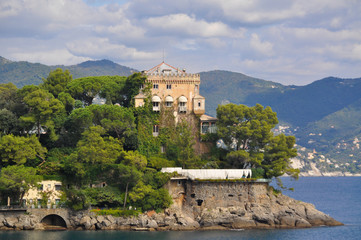 Fototapeta na wymiar w drodze do Portofino, Liguria, Włochy
