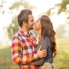 Fototapeta premium Young couple in love