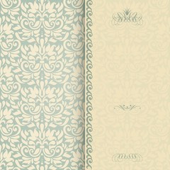 Elegant invitation card in classical style