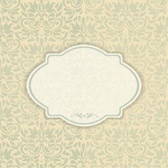 Elegant invitation card in classical style