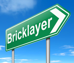 Bricklayer concept.