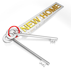 New Home Key Shows Moving To House