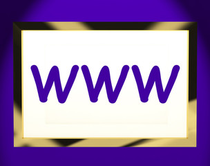 Www On Screen Shows Website Internet Web Or Net
