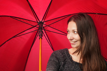 red umbrella