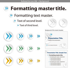 Bulleted list icon 006 + Background #Vector