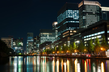 Fototapeta na wymiar Tokyo City Lights