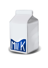 Milk box illustration