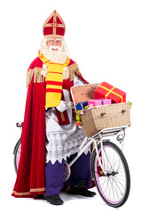 Sinterklaas on a bike