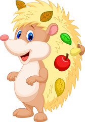 Cute hedgehog cartoon