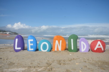 Leonida, old greek male name origin on stones