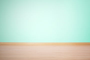 background, blank wall and floor in a blue green color