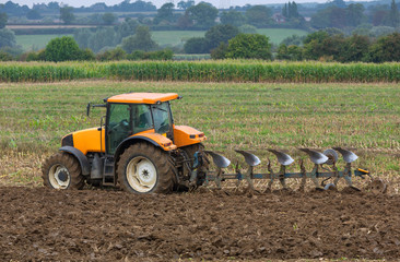 Ploughng for the new season of crops