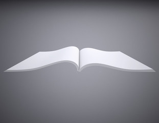 Fototapeta premium Open white book