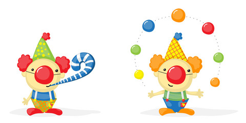 cartoon clowns