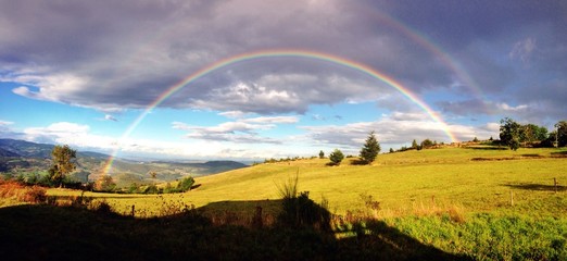 double rainbow in the french sky