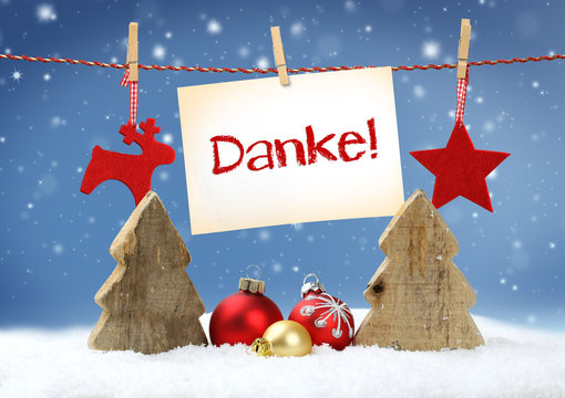 Weihnachtliches mit Danke