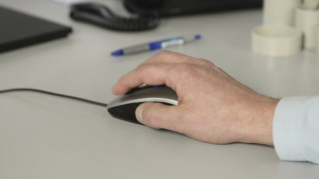 Hand bedient Computermaus