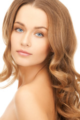 Fototapeta premium beautiful woman with long hair