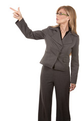 Obraz premium business woman pointing