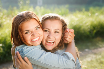 two teenage girls