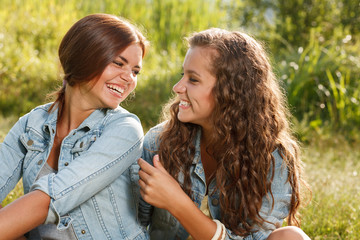 two girlfriends