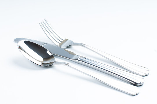 Shiny new cutlery, silverware
