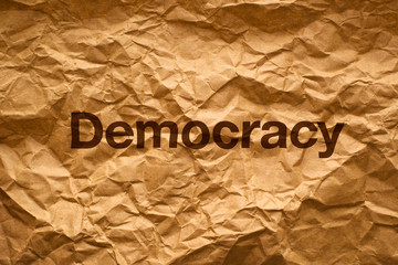 Democracy on Crumpled paper