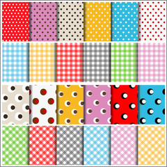 Polka dot and cell pattern