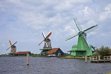 Naklejka premium Windmills, Netherlands