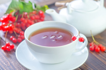 tea and viburnum