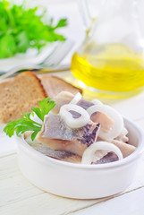 herring with onion