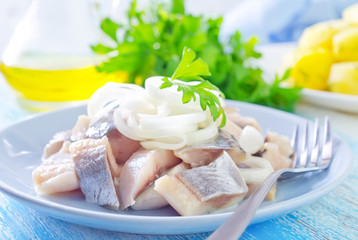 herring with onion