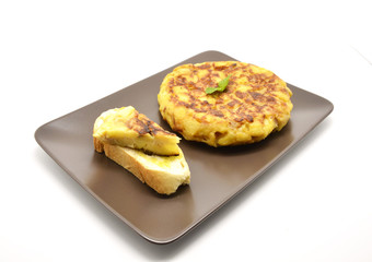 Spanish tortilla (omelet with potatoes and onions)