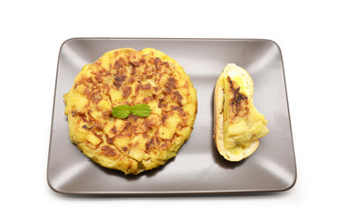 Spanish tortilla (omelet with potatoes and onions)