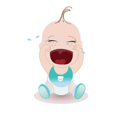 Crying Baby Vector