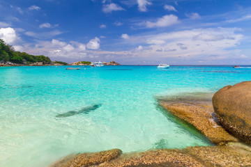 Paradise lagoon of Similan islands in Thailand