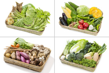 季節の篭盛り野菜 © Tsuboya