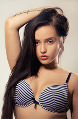 Fototapeta premium sensual girl with long hairs